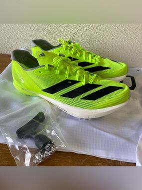 Adidas Adizero Ambition Track & Field Spikes Lucid Lemon Neon $150 - Size 7